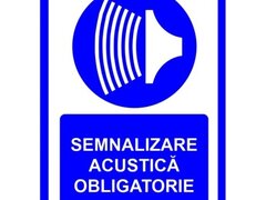 placuta pentru semnalizare acustica obligatorie